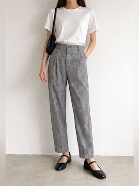 ZARA Black/White Gingham Pants